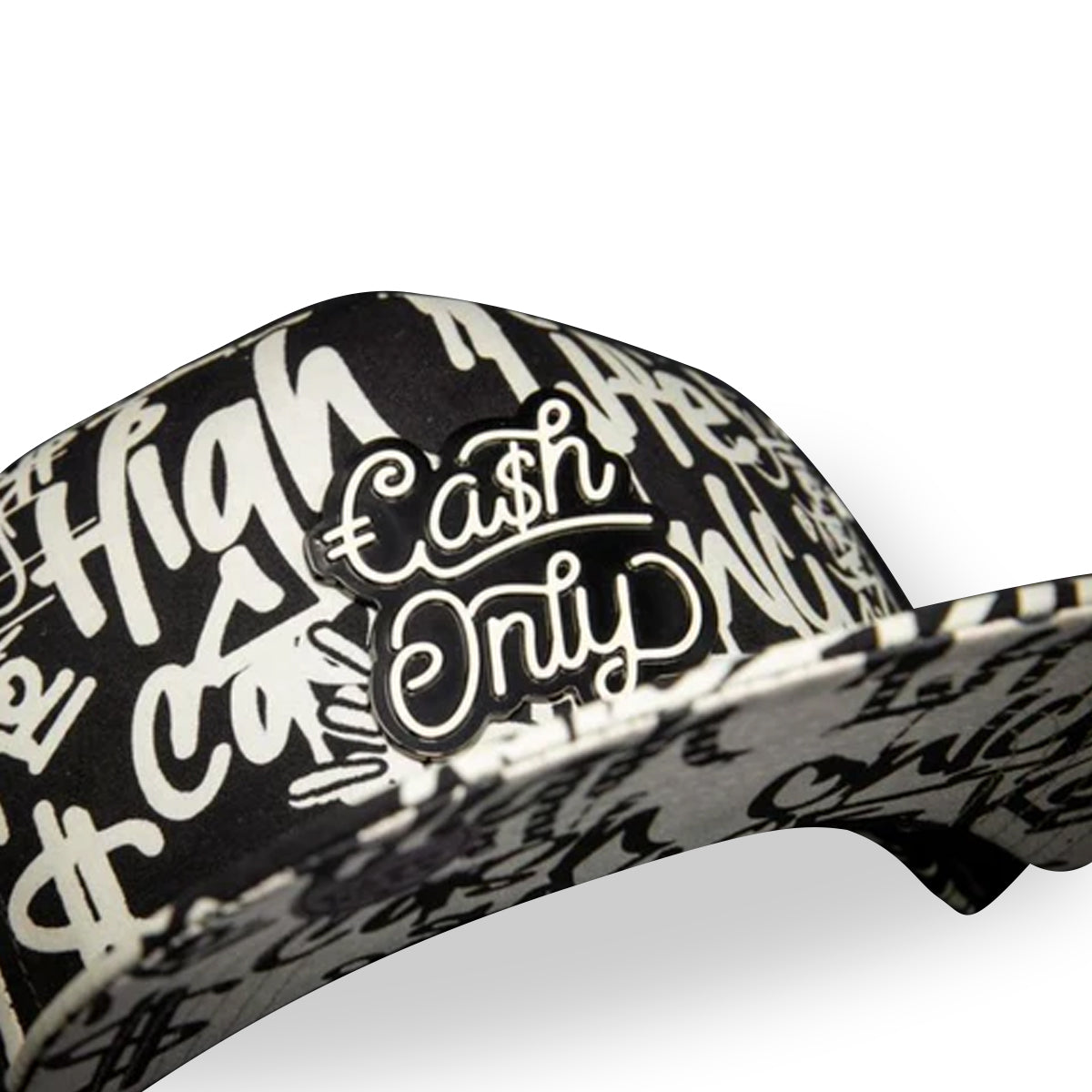 GORRA CASH ONLY YOU HAVE BEEN TAGED IN BLACK BACKGROUND SNAPBACK