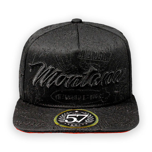 GORRA CINCOPUNTO7 MONTANA FULL EMBROIDERY BLACK