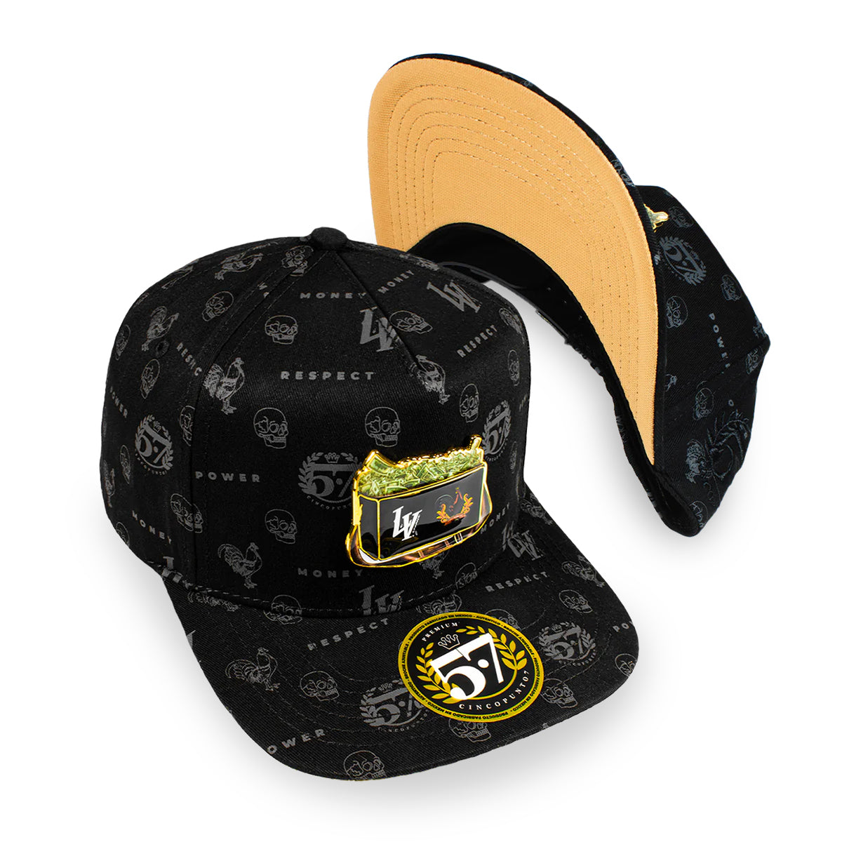 GORRA CINCOPUNTO7 MONEY BAG LV BLACK