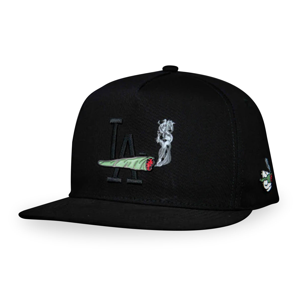 GORRA CASH ONLY LA SMOKE PORRO IN BLACK SNAPBACK