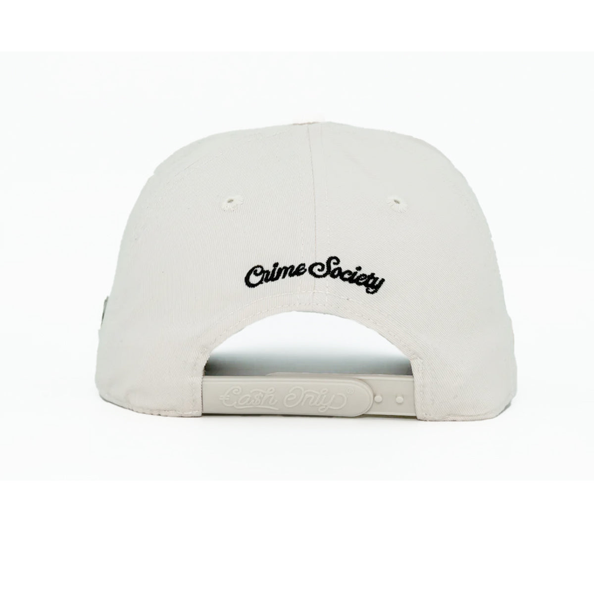 GORRA CASH ONLY BLACK ANGEL IN WHITE CURVA