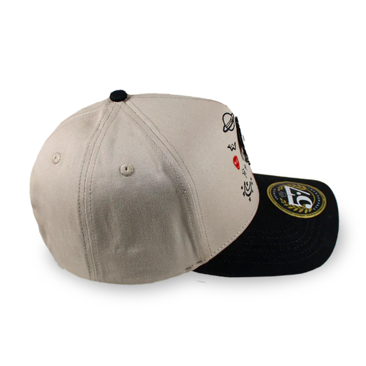 GORRA CINCOPUNTO7 FAKE LOVE ANGEL ELEMENTS BEIGE