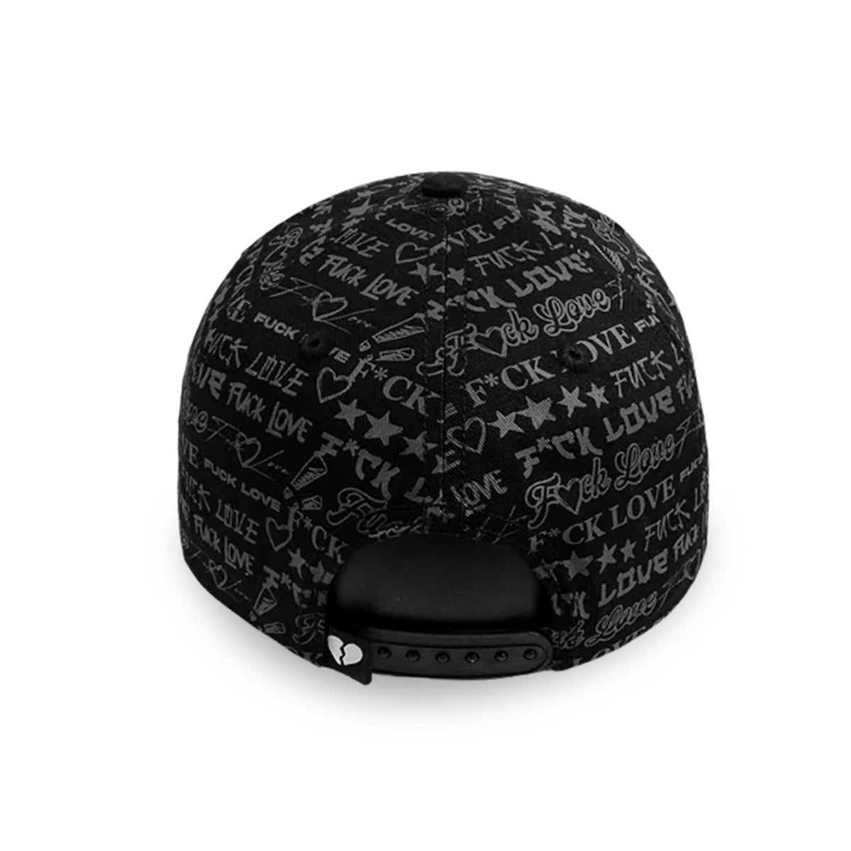 GORRA CINCOPUNTO7 FAKE LOVE FUCK LOVE AIRPLANE HEART BLACK