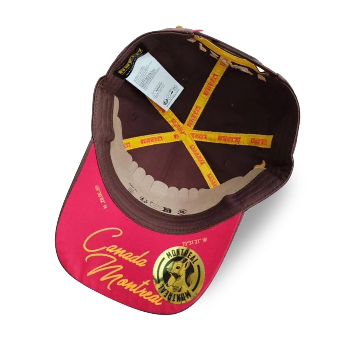 GORRA F1™ PIRELLI 2025 GP MONTREAL CANADA OFICIAL EDICIÓN CAFÉ