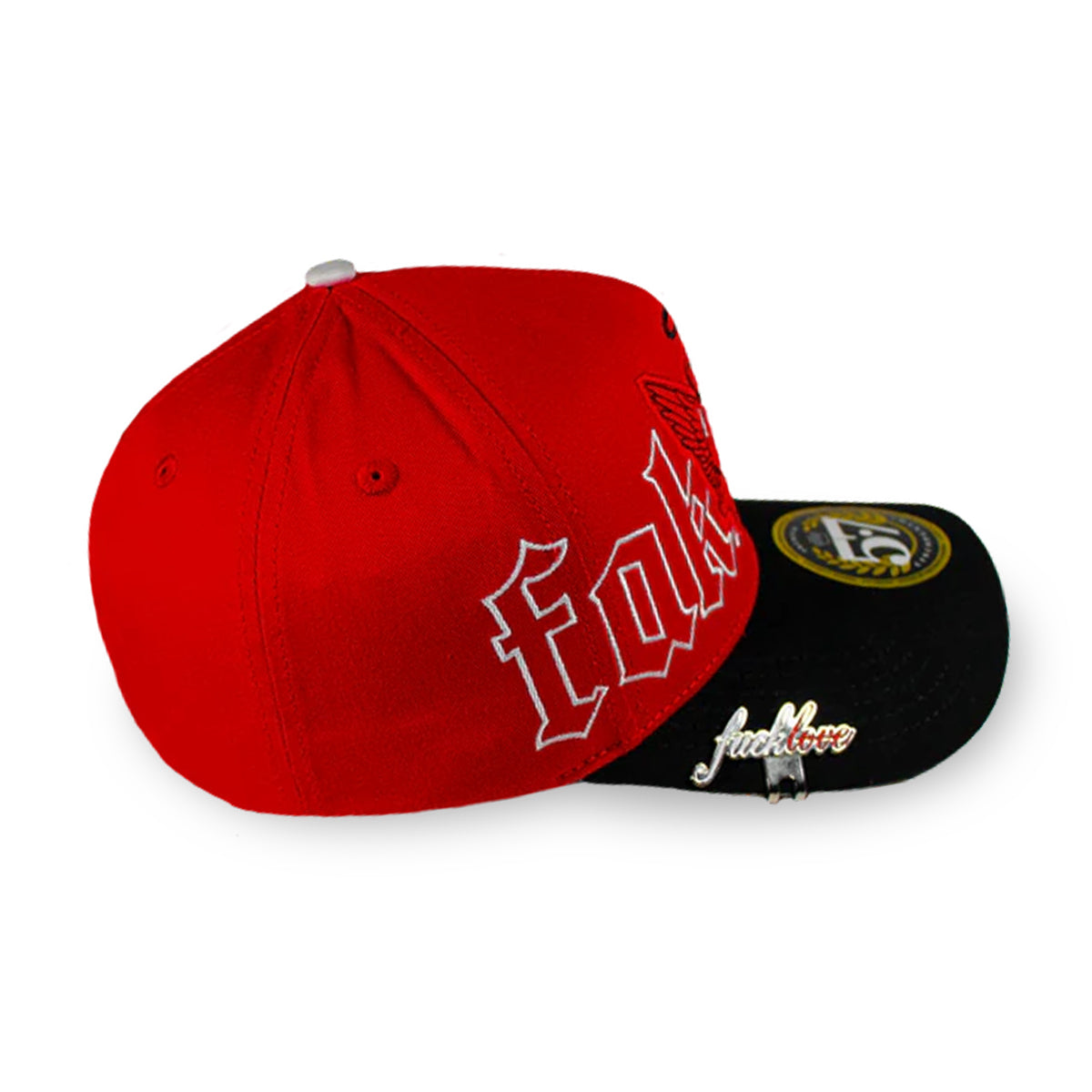 GORRA CINCOPUNTO7 FAKE LOVE ANGEL RED