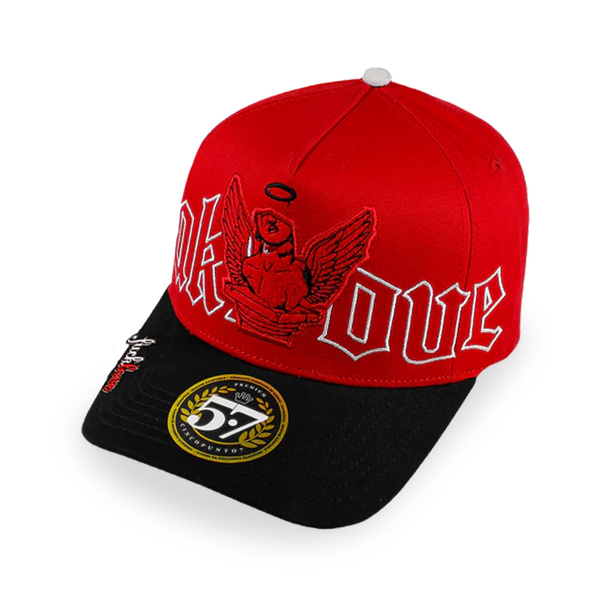 GORRA CINCOPUNTO7 FAKE LOVE ANGEL RED