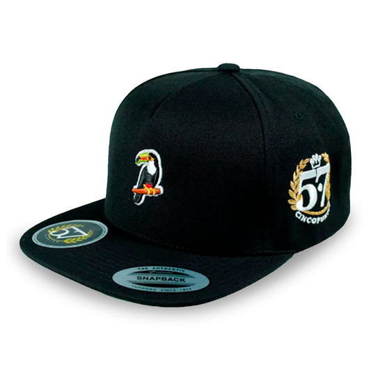 GORRA CINCOPUNTO7 PERICO BLACK YUPOONG