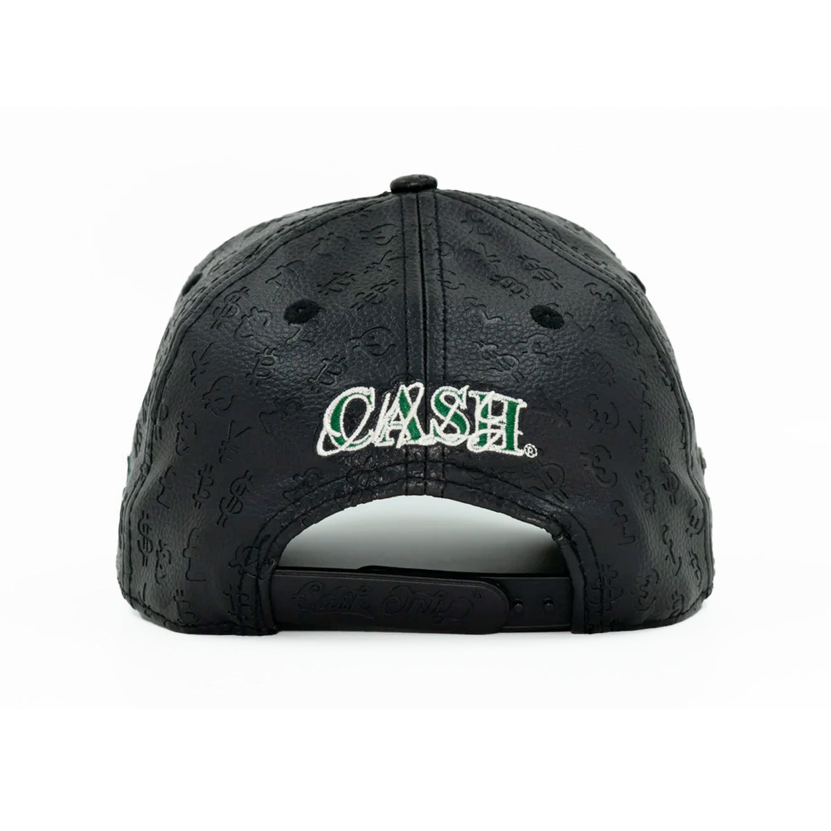 GORRA CASH ONLY BLACK LEATHER NEW LOGO