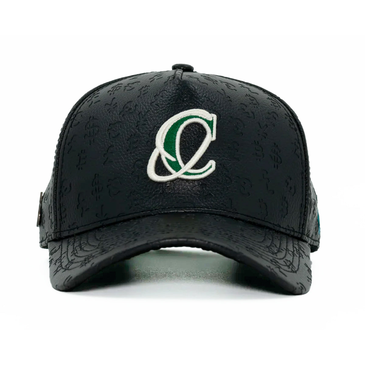 GORRA CASH ONLY BLACK LEATHER NEW LOGO