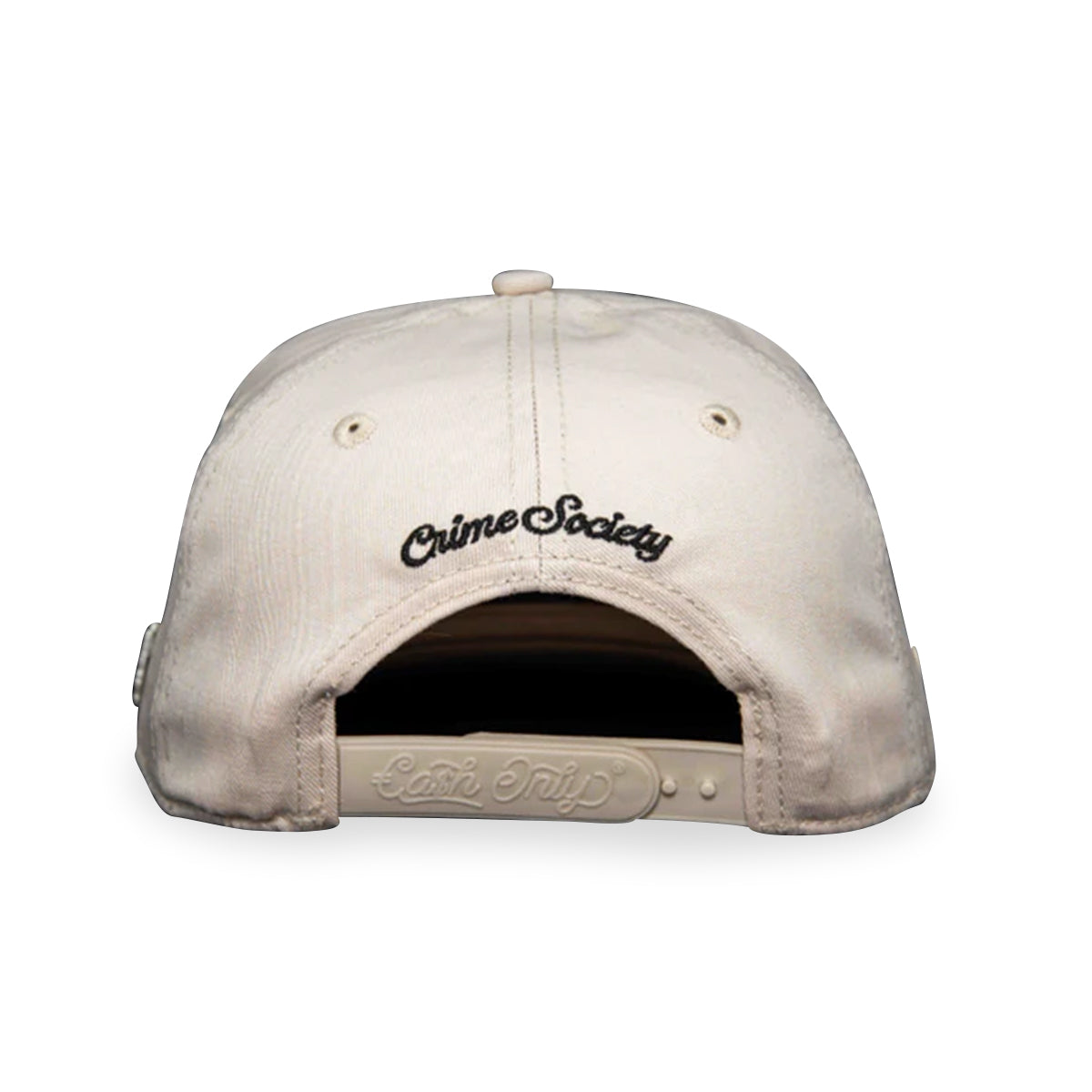 GORRA CASH ONLY BLACK ANGEL IN WHITE SUEDE BASEBALL