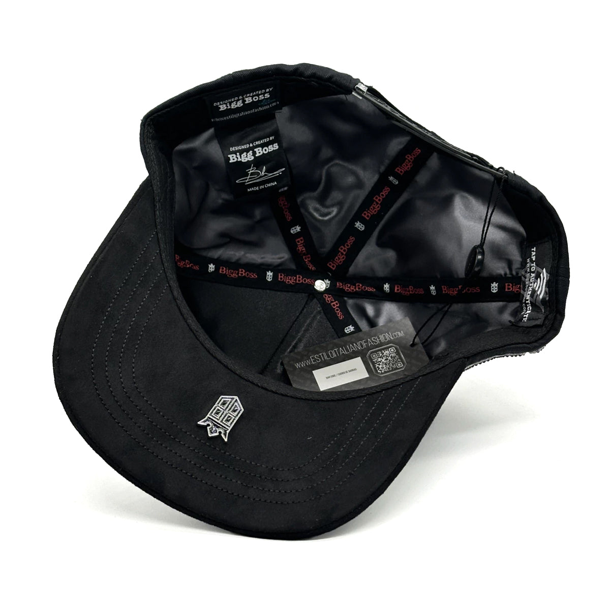 GORRA BIG BOSS AMR BLACK WHITE CRYSTAL