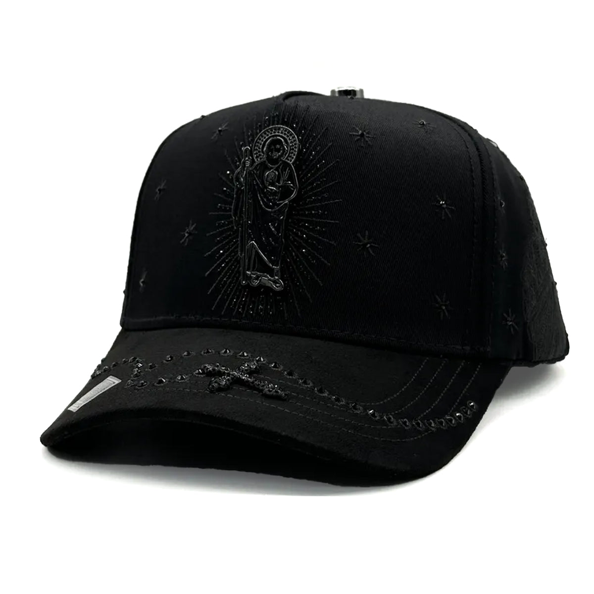 GORRA BIG BOSS SAN JUDAS CRYSTAL TOTAL BLACK