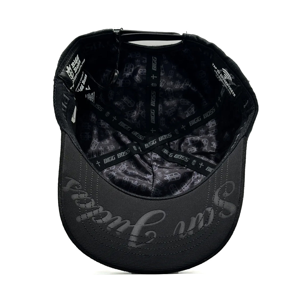 GORRA BIG BOSS SAN JUDAS CRYSTAL TOTAL BLACK