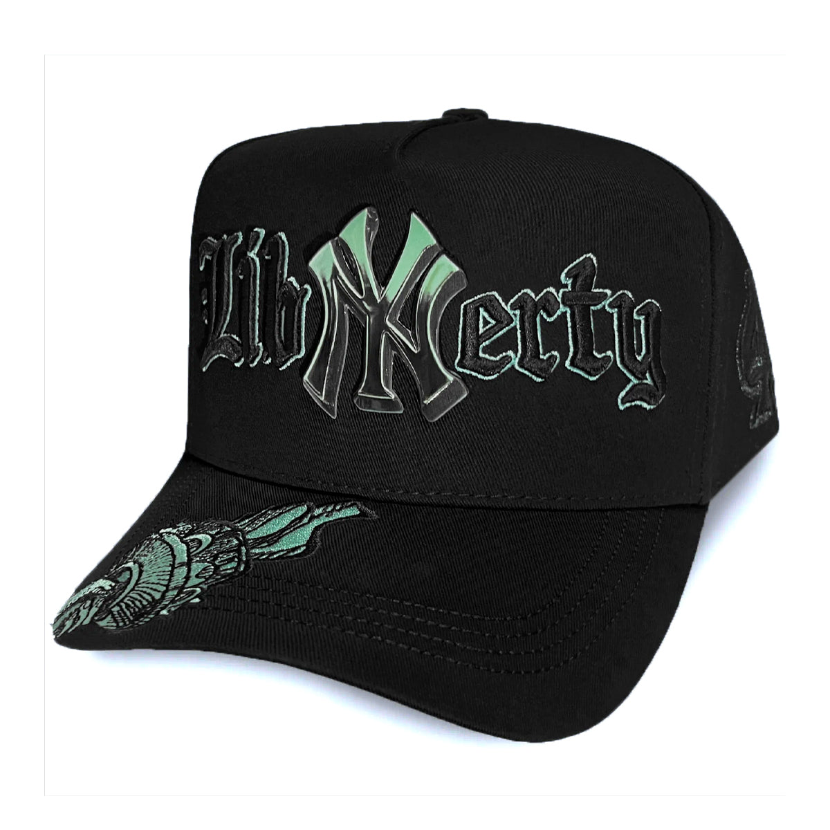 GORRA 1IRON TRENDY NY LIBERTY GREEN