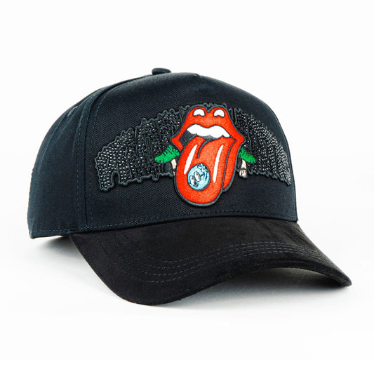 GORRA PROBLEMATIC & DANGEROUS RED TONGUE PDC BLACK LIMITED EDITION