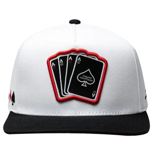 GORRA JC HATS  POKER WHITE  1354