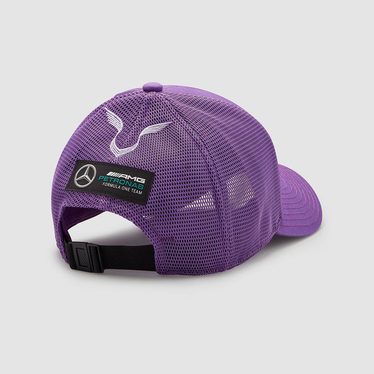 GORRA MERCEDES BENZ SCPH MAPF1 RP LEWIS DRIVER TRUKER PURPLE OSFA 8719203250854