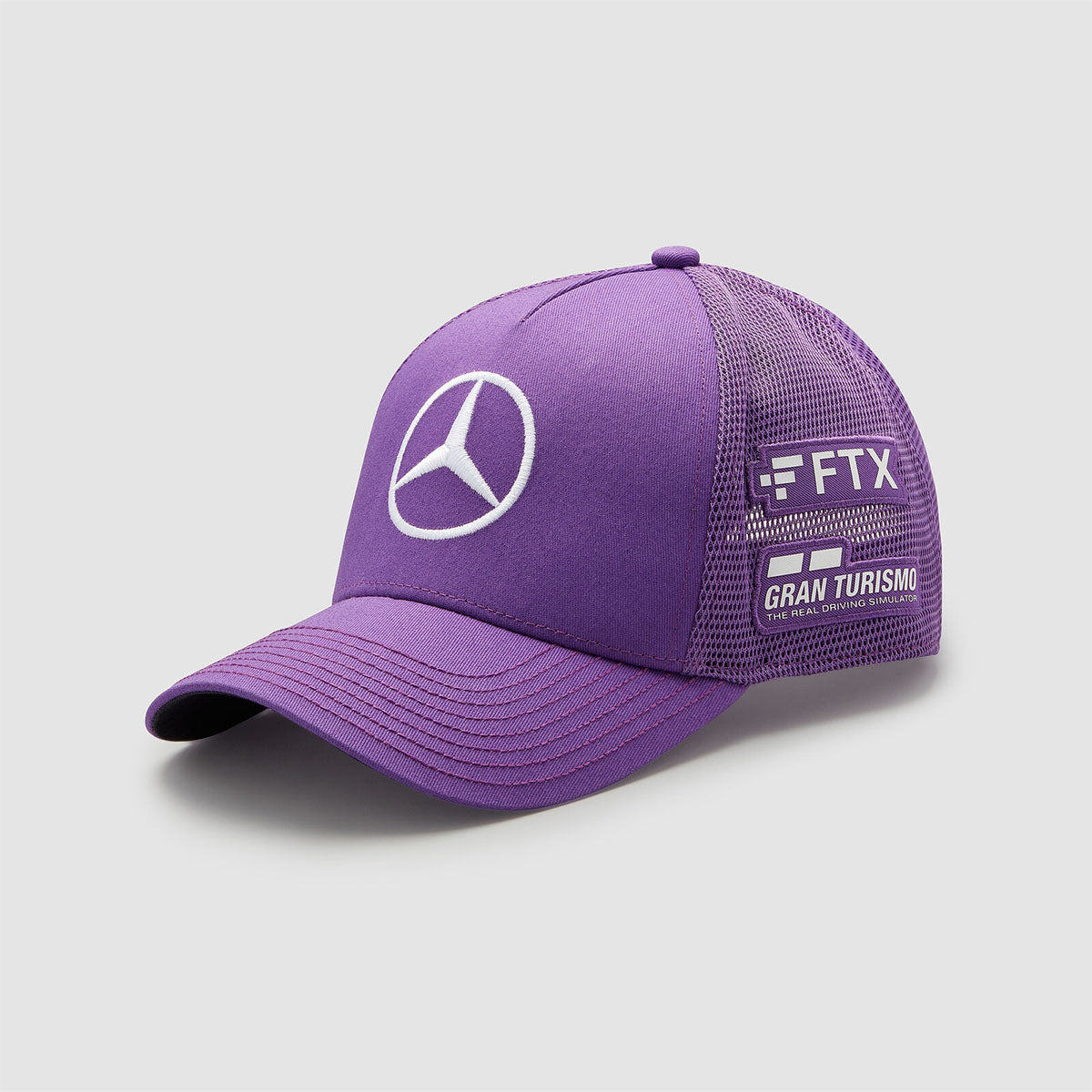 GORRA MERCEDES BENZ SCPH MAPF1 RP LEWIS DRIVER TRUKER PURPLE OSFA 8719203250854